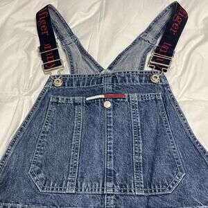 VTG Tommy Hilfiger Men's Denim Overalls - Spell Out (Size M) EUC
